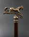 Walking Stick Cane Horse Solid Bronze & wood classic vintage style - GC-Artis Walking Sticks Canes