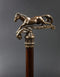 Walking Stick Cane Horse Solid Bronze & wood classic vintage style - GC-Artis Walking Sticks Canes