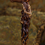 Fantasy Daragon CANE Dark Wooden Walking Stick - GC-Artis Walking Sticks Canes