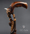 Buffalo Skull & Snake Dark Wooden Cane Walking Stick - GC-Artis Walking Sticks Canes