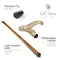 Elegant ladies Female Light ivory color walking stick cane - GC-Artis Walking Sticks Canes