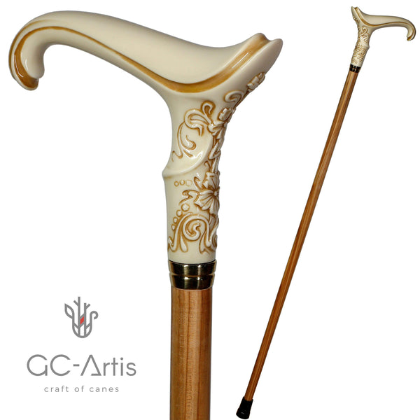 White Swallow Bird Walking Stick Cane Elegant Wooden Cane for Women, Lady  Hand Carved Wood Crafted Handle & Black Shaft Pretty Ladies -  Canada