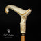 Elegant ladies Female Light ivory color walking stick cane - GC-Artis Walking Sticks Canes