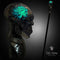 Crystal Human Skull Cane Walking Stick Lighting Brain - GC-Artis Walking Sticks Canes