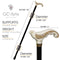 Walking stick cane White Swallow Bird - GC-Artis Walking Sticks Canes