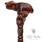 Wooden Cane Walking Stick - Bison Bull - GC-Artis Walking Sticks Canes