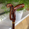 Wooden Cane Walking Stick Cobra Snake - GC-Artis Walking Sticks Canes