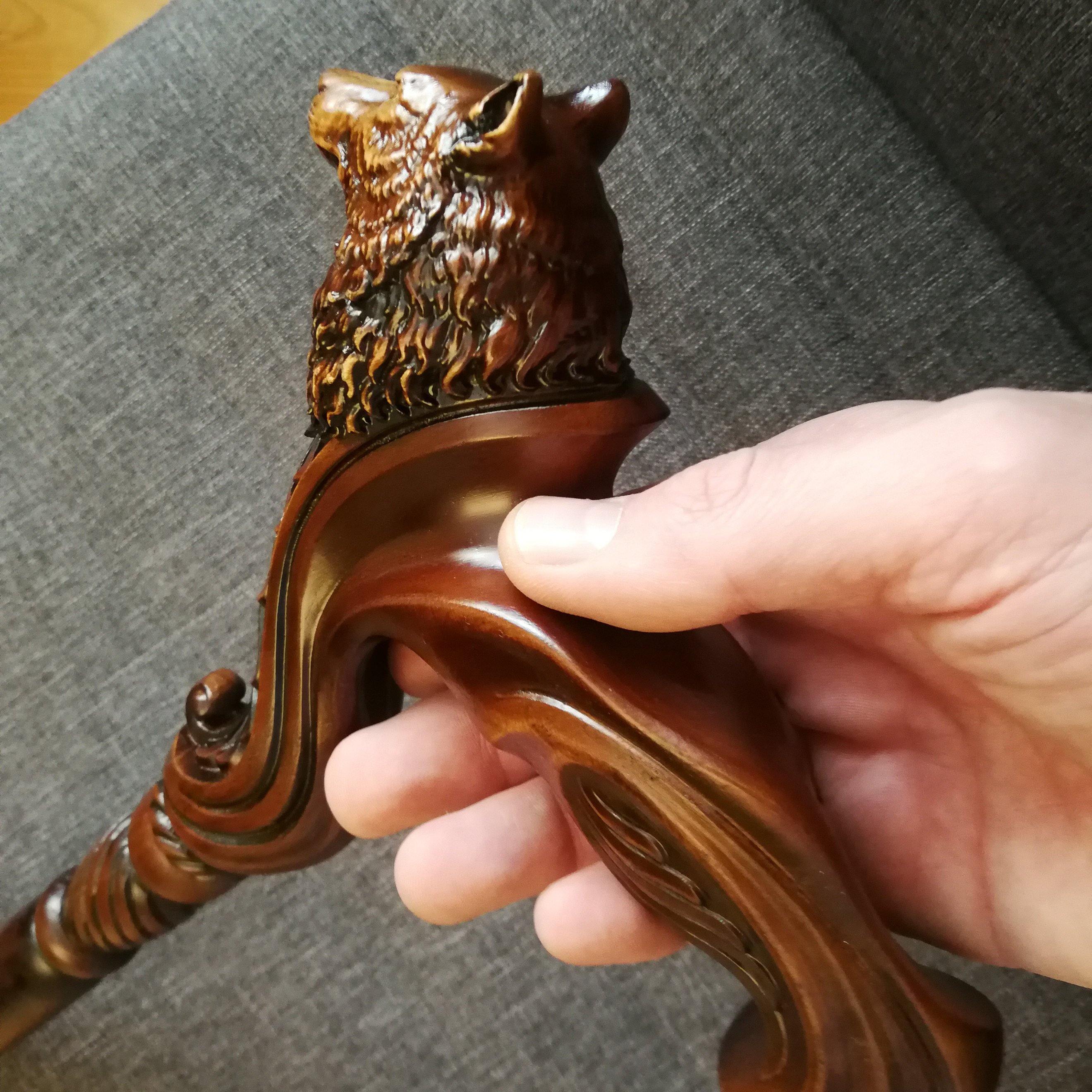 Wolf Cane wooden walking stick - GC-Artis Walking Sticks Canes