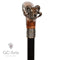 Ram Skull Bronze Walking Cane Stick - GC-Artis Walking Sticks Canes