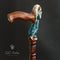 Winged Angel CANE Wooden Walking Stick Cane Crafted Carved light gift for ladies comfortable handle art wood