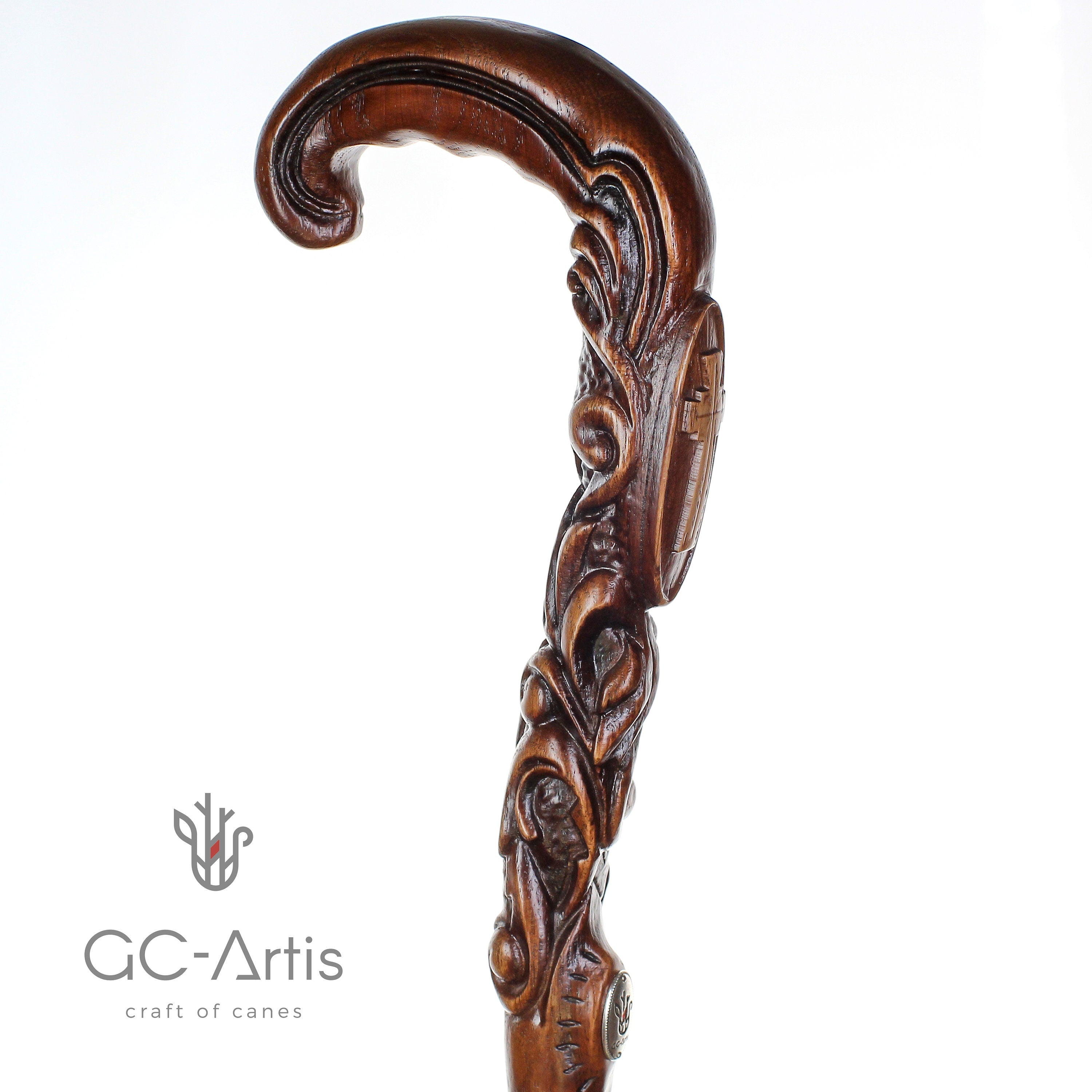 Christian Cross Wooden Walking Stick Cane 