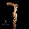 Erotic Wooden cane walking stick 