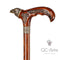 Raven Walking Cane wood & bronze 