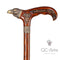 Raven Walking Cane wood & bronze 