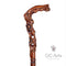 Pretty Flowers wooden walking stick cane 