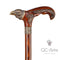 Raven Walking Cane wood & bronze 