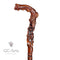 Pretty Flowers wooden walking stick cane 