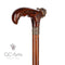 Tiger Walking Cane wood & bronze 