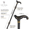 Wooden cane Black Swallow Bird Walking stick cane GC-Artis elegant fashion cane