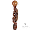 Dragon Walking Hiking Stick, Wooden Cane, Walking Staff, Wood crafted Hand made Trekking Pole. Carved Ball Knob Handle. Fantasy style