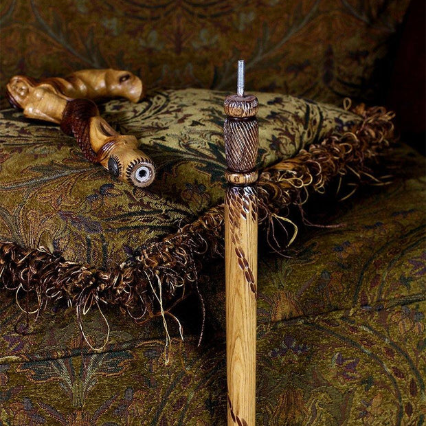 Syren Crying Mermaid Cane Walking stick Fantasy wooden handmade - GC-Artis Walking Sticks Canes